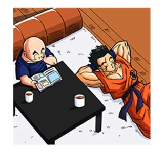 😌 Krillin Dragon Ball Anime, Manga, Crilin, Yamcha, Dragon Ball, Relax telegram sticker