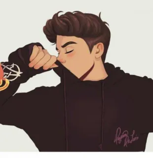 🙈 Kartun, Hoodie, Anime, Anak laki-laki, Gambar, Potret telegram sticker