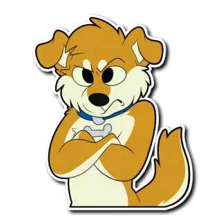 😠 dog whatsapp sticker