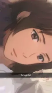 🙂 thoughts? Anime, Manga, Nhân vật, Chân dung telegram sticker