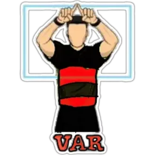 🟨 VAR var, soccer, football, sports, referee telegram sticker