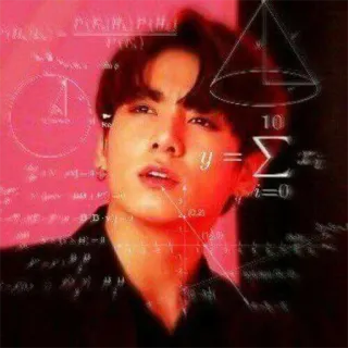 😱 Jungkook pensée, maths, expression, confusion, Kpop, Idole, BTS telegram sticker