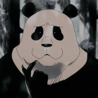 🎭 Panda Jujutsu Kaisen Panda, Anime, Jujutsu Kaisen, Personagem, Triste telegram sticker