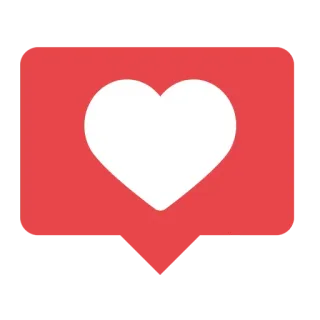 ❣ hati, cinta, suka, valentine, merah, ikon telegram sticker