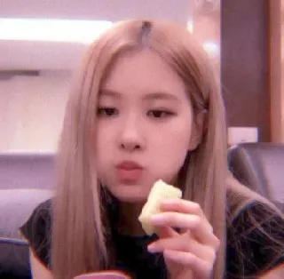 💗 Rose kpop, rose, chanteuse, manger, célébrité, femme telegram sticker