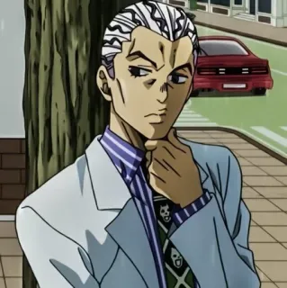 🐈 Yoshikage Kira JoJo's Bizarre Adventure Anime, Charakter, Bösewicht, Killer, Jojo whatsapp sticker