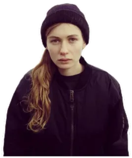 💪 Frau, Mütze, Porträt, junger Erwachsener, lässig, weiblich telegram sticker