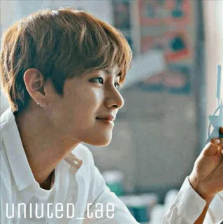 💿 uniuted_tae Porträt, Person, Kpop, männlich, V, Taehyung whatsapp sticker
