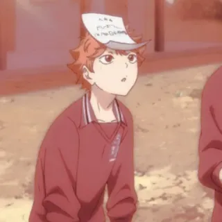 🏐 Hinata Haikyuu!! Anime, Haikyu!!, Hinata, Shonen Jump, Volley-ball, Uniforme scolaire whatsapp sticker