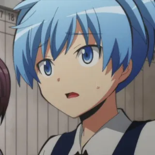 😰 Nagisa Shiota Assassination Classroom anime, character, Nagisa Shiota, Assassination Classroom telegram sticker