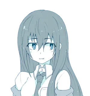 😊 Аниме, Манга, Девушка, Мультфильм, Персонаж, Милый telegram sticker