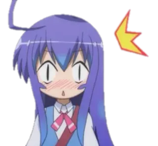 😱 anime, manga, impactado, sonrojado, dibujos animados whatsapp sticker