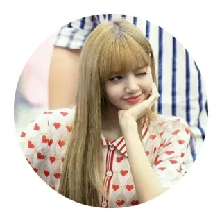 ❤️ Lisa Kpop, Lisa, Blackpink, Piosenkarka, Idol, Mrugnięcie telegram sticker