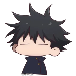 😶 @HAWKS Anime, Manga, Charakter, Chibi, Kunst, Illustration telegram sticker