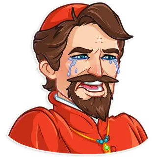 😭 menangis, pria, sedih, air mata, kesal, emosional telegram sticker