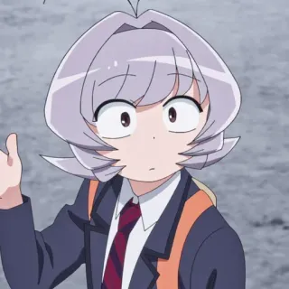 😳 Komi アニメ, 女の子, 制服, 古見さんは、コミュ症です。 telegram sticker