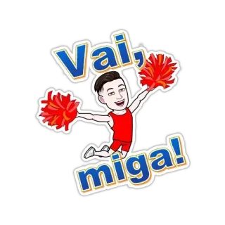 🤗 Vai, miga! Cheerleading, Amico, Incoraggiamento, Amica, Vai telegram sticker