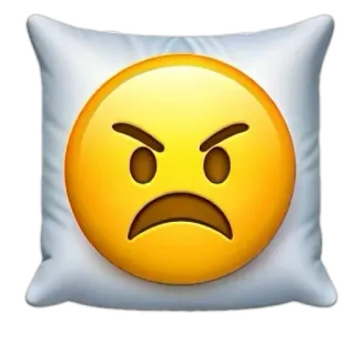 😠 Biểu tượng cảm xúc, Tức giận, Gối, Buồn bã, Bực bội, Khó chịu whatsapp sticker