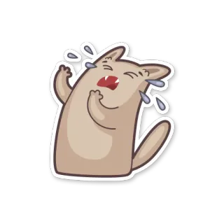 😢 gatto, piangere, triste, cartone animato, animale, lacrime, emozione telegram sticker
