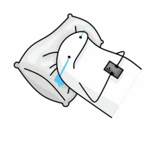 😭 weinen, kissen, traurig, cartoon, emotional, meme telegram sticker