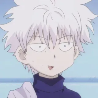 🙄 Killua Zoldyck Hunter x Hunter Anime, Charakter, Hunter x Hunter, Killua, Killua Zoldyck, Cartoon telegram sticker
