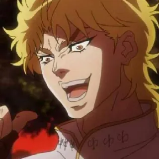 😈 Dio Brando JoJo's Bizarre Adventure Anime, Villain, Dio, Dio Brando, Le Bizzarre Avventure di JoJo telegram sticker