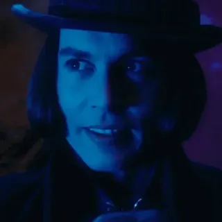 🎩 Willy Wonka Charlie and the Chocolate Factory Willy Wonka, Charlie und die Schokoladenfabrik, Johnny Depp, Film, Schokolade, Süßigkeiten telegram sticker