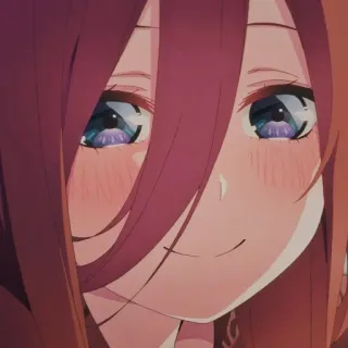 🌿 Anime, Garota, Bonita, Sorrindo, Mangá whatsapp sticker