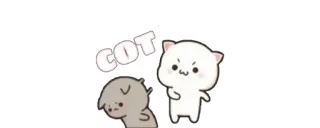 🔰 COT cute, cat, dog, animals, sticker telegram sticker
