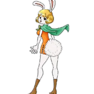 😏 Carrot One Piece Anime, Coelho, Cenoura, One Piece, Personagem, Fanart telegram sticker