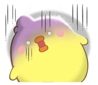 😱 可爱, 萌, 小鸡, 卡通, 震惊, 动物 telegram sticker