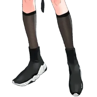 ❤️ shoes, sneakers, legs, socks, footwear telegram sticker