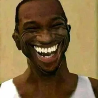 😂 CJ Grand Theft Auto: San Andreas CJ, Grand Theft Auto, GTA, videogame, personagem, sorriso, meme whatsapp sticker