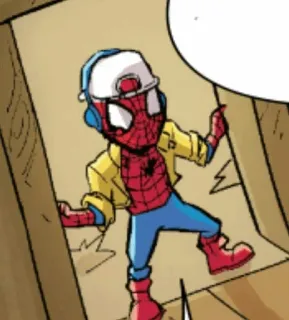 🕸 Spider-Man desenho animado, super-herói, marvel, quadrinhos, personagem telegram sticker