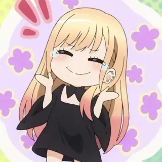 🥟 Marin Kitagawa My Dress-Up Darling anime, cute, girl, kawaii, happy, manga telegram sticker