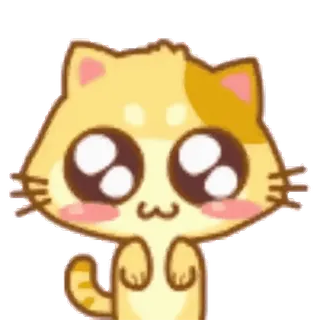 😃 кот, котёнок, милый, очаровательный, мультик, животное, питомец telegram sticker