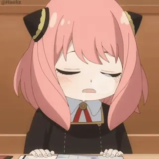 😪 Anya Forger Spy × Family Anime, Niedlich, Mädchen, Anya Forger, Spy x Family, Cartoon, Manga telegram sticker