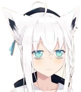 🌽 Shirakami Fubuki anime, vtuber, fox girl, virtual youtuber, anime girl, fubuki telegram sticker
