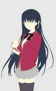 🙃 アニメ, 女の子, 制服, 漫画, アート, イラスト telegram sticker
