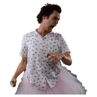 😡 Ace Ventura Ace Ventura: Pet Detective Jim Carrey, gracioso, cómico, detective de mascotas whatsapp sticker