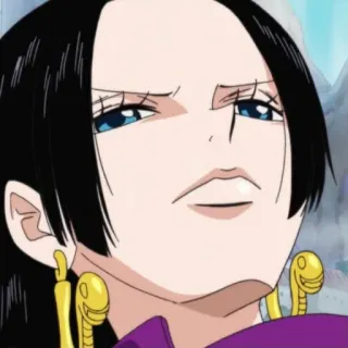 😒 Boa Hancock One Piece Anime, Mangá, Pirata, Hancock, Mulher, Sorriso irônico telegram sticker