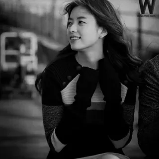 ✖️ www.imbc.com donna, ritratto, monocromatico, persona, sorridente telegram sticker