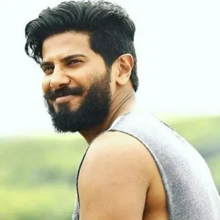❤️ uomo, ritratto, attore, celebrità, indiano, Dulquer Salmaan telegram sticker