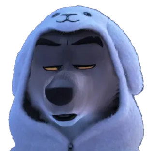 😵‍💫 Mr. Wolf The Bad Guys волк, мультфильм, животное, the bad guys, персонаж telegram sticker