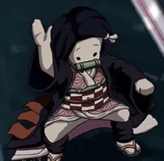 😡 Nezuko Kamado Demon Slayer Anime, Demon Slayer, Nezuko, Nezuko Kamado, Chibi, Aufkleber whatsapp sticker