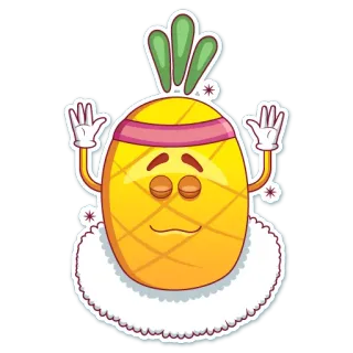 Mr. Pineapple telegram stickers