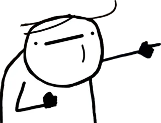 🤔 hình que, ngón giữa, xúc phạm, cử chỉ whatsapp sticker