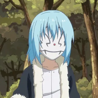 💎 Rimuru Tempest That Time I Got Reincarnated as a Slime Anime, Rimuru Tempest, Vita da Slime, Isekai, Manga, Fantasy telegram sticker