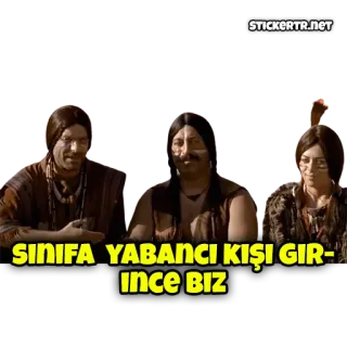 🎉 SINIFI YABANCI KİŞİ GİRİNCE BİZ Meme, Lucu, Humor, Reaksi, Orang telegram sticker