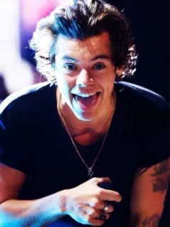 😝 Harry Styles singer, celebrity, pop star, harry styles, one direction telegram sticker